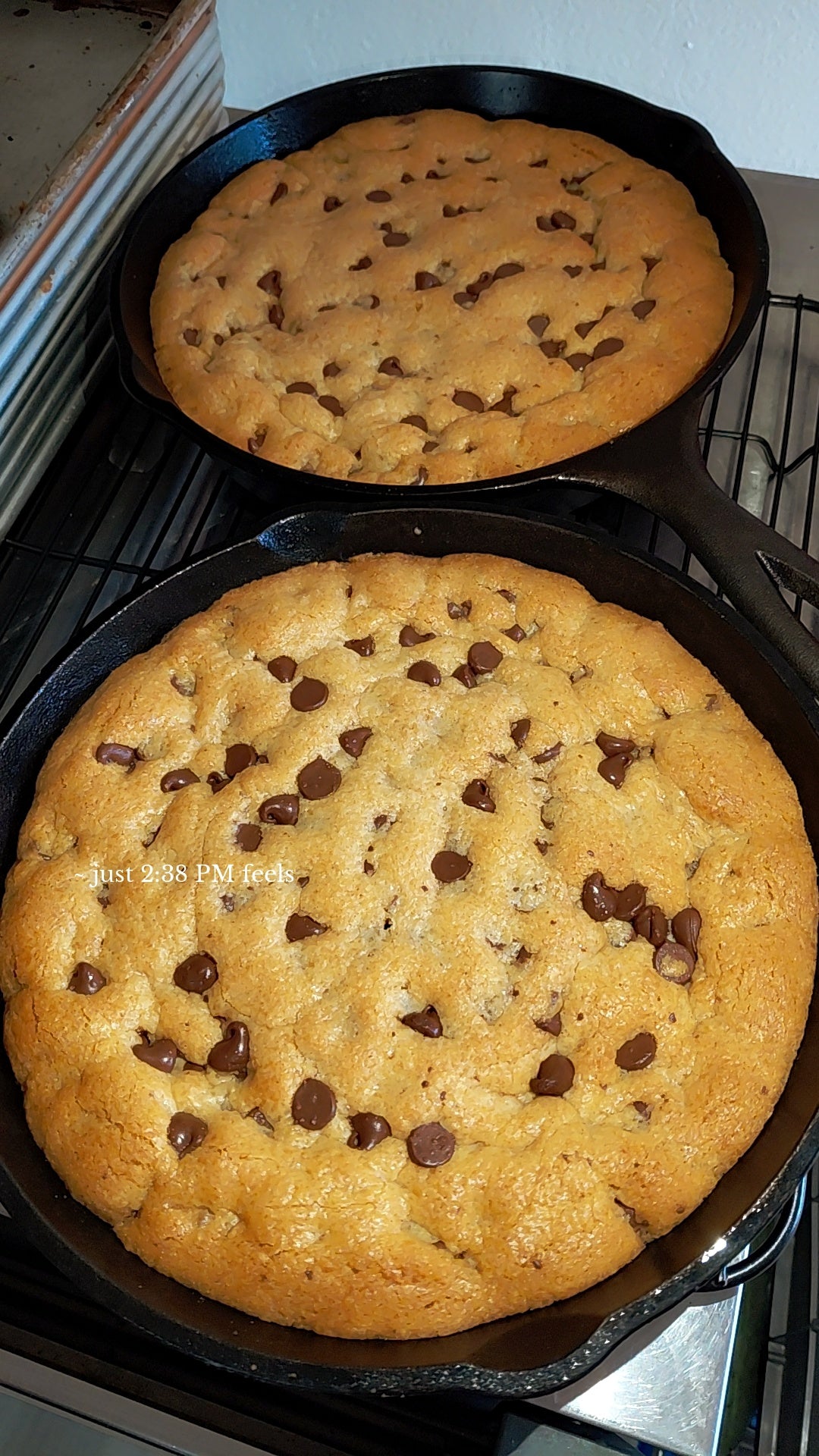 Skillet Chocolate Chip Cookie Cake